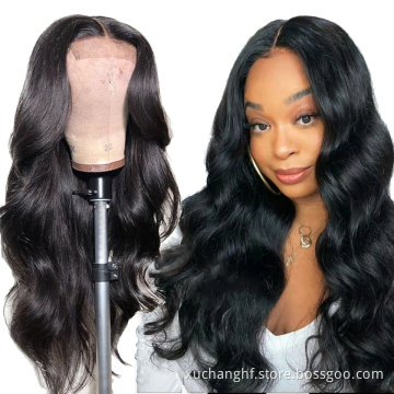 Human Hair Wholesaler Quality Transparent Lace Front Virgin Human Hair Loose Deep Wigs 360 Lace Frontal Wig With Baby Hair